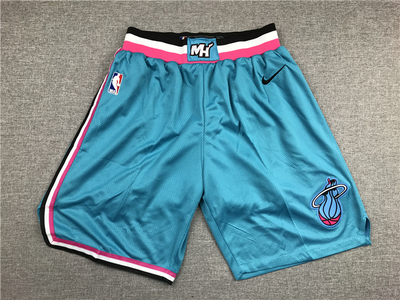  Men 2022 NBA Miami Heat blue shorts->miami heat->NBA Jersey